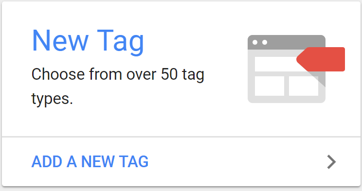 Select "Add new tag" from Google Tag Manager.