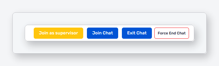 The Join as supervisor button shown next to Join Chat, Exit Chat and Force End Chat